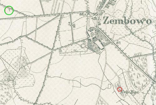 Mapa Messtischblatt 1:25000 nr  z roku 