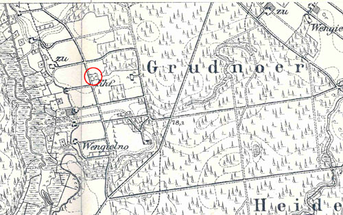 Mapa Messtischblatt 1:25000 nr  z roku 